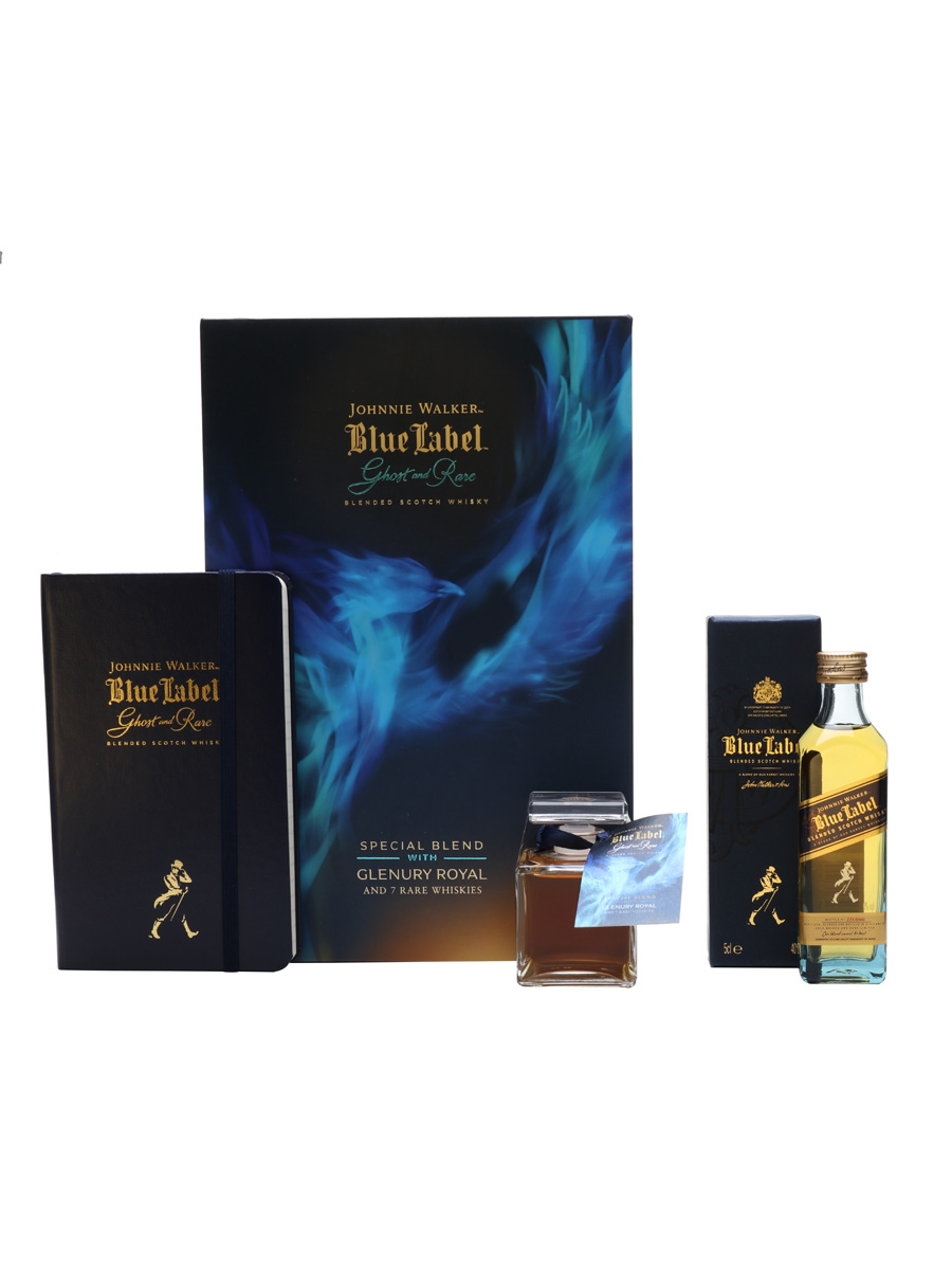 Johnnie Walker Blue Label & Ghost And Rare Glenury Royal  2 x 5cl