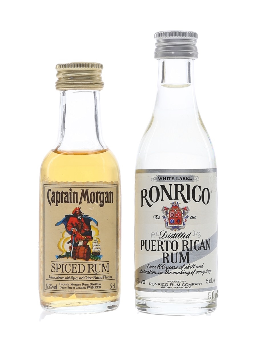 Captain Morgan & Ronrico  2 x 5cl