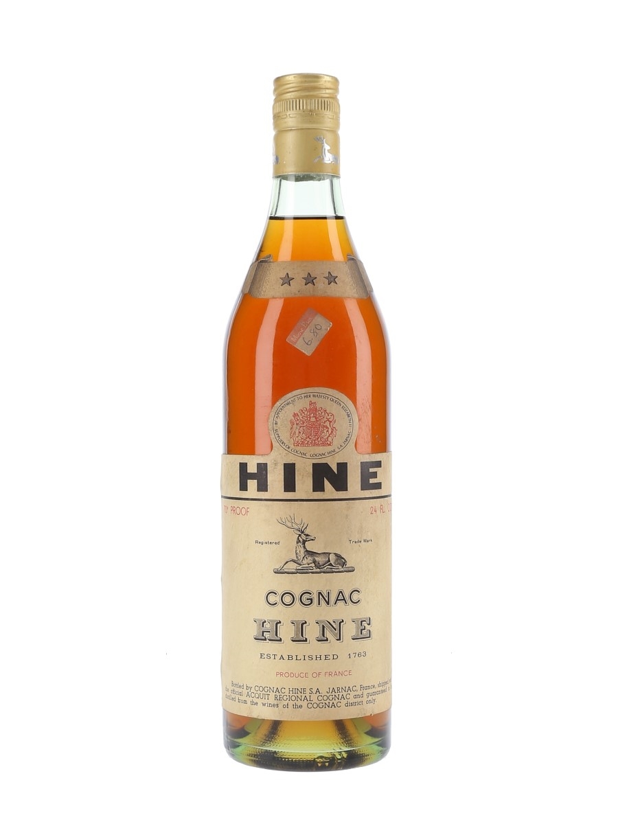 Hine 3 Star Bottled 1970s 68cl / 40%
