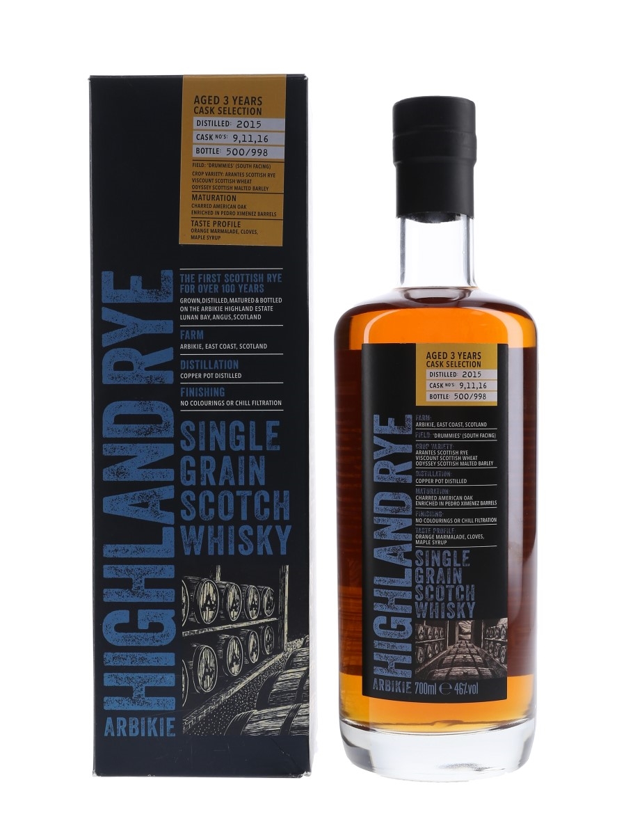 Arbikie Highland Rye 2015  70cl / 46%