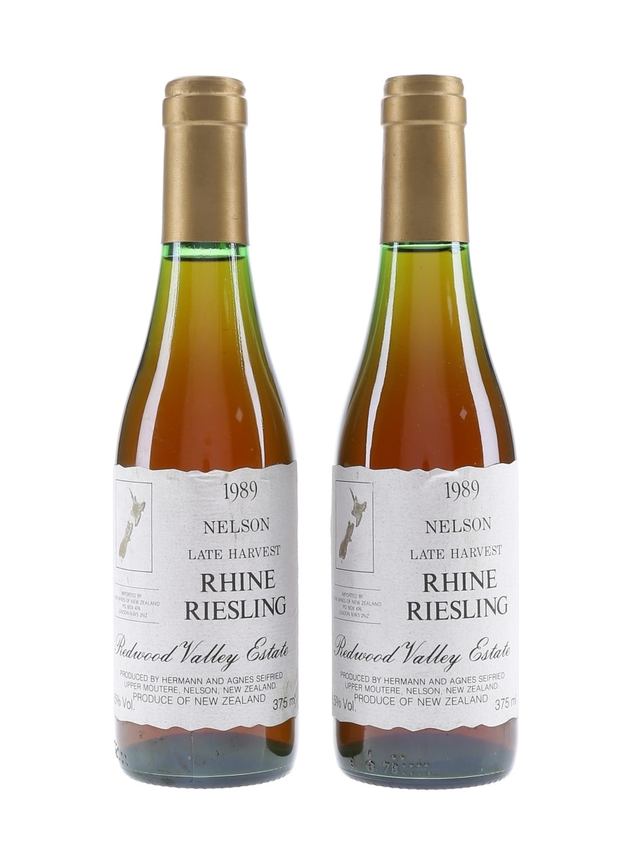 Nelson Late Harvest Rhine Riesling 1989 Redwood Valley Estate 2 x 37.5cl / 9.5%
