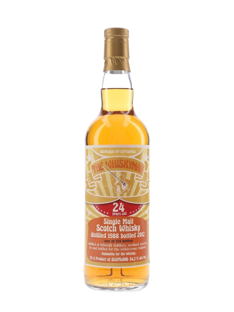 Littlemill 1988 Sympathy For The Whisky 24 Year Old - Whiskyman 70cl / 54.2%