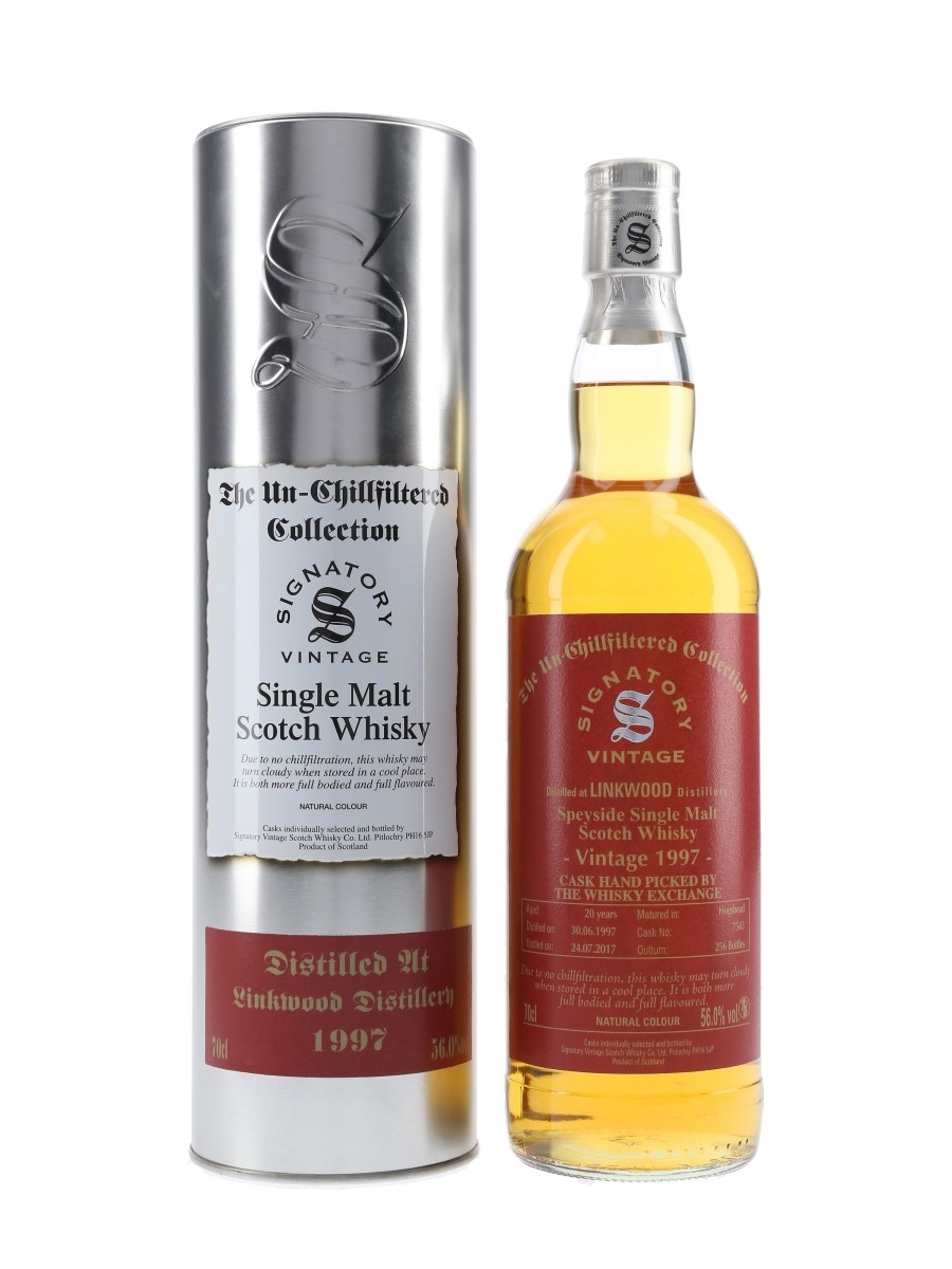 Linkwood 1997 20 Year Old The Whisky Exchange Bottled 2017 - Signatory Vintage 70cl / 56.0%