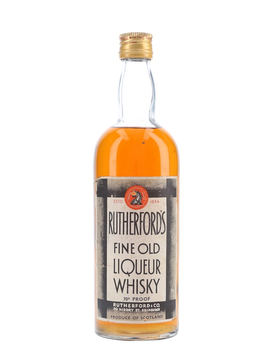 Rutherford's Fine Old Liqueur Whisky Bottled 1950s-1960s 75cl / 40%