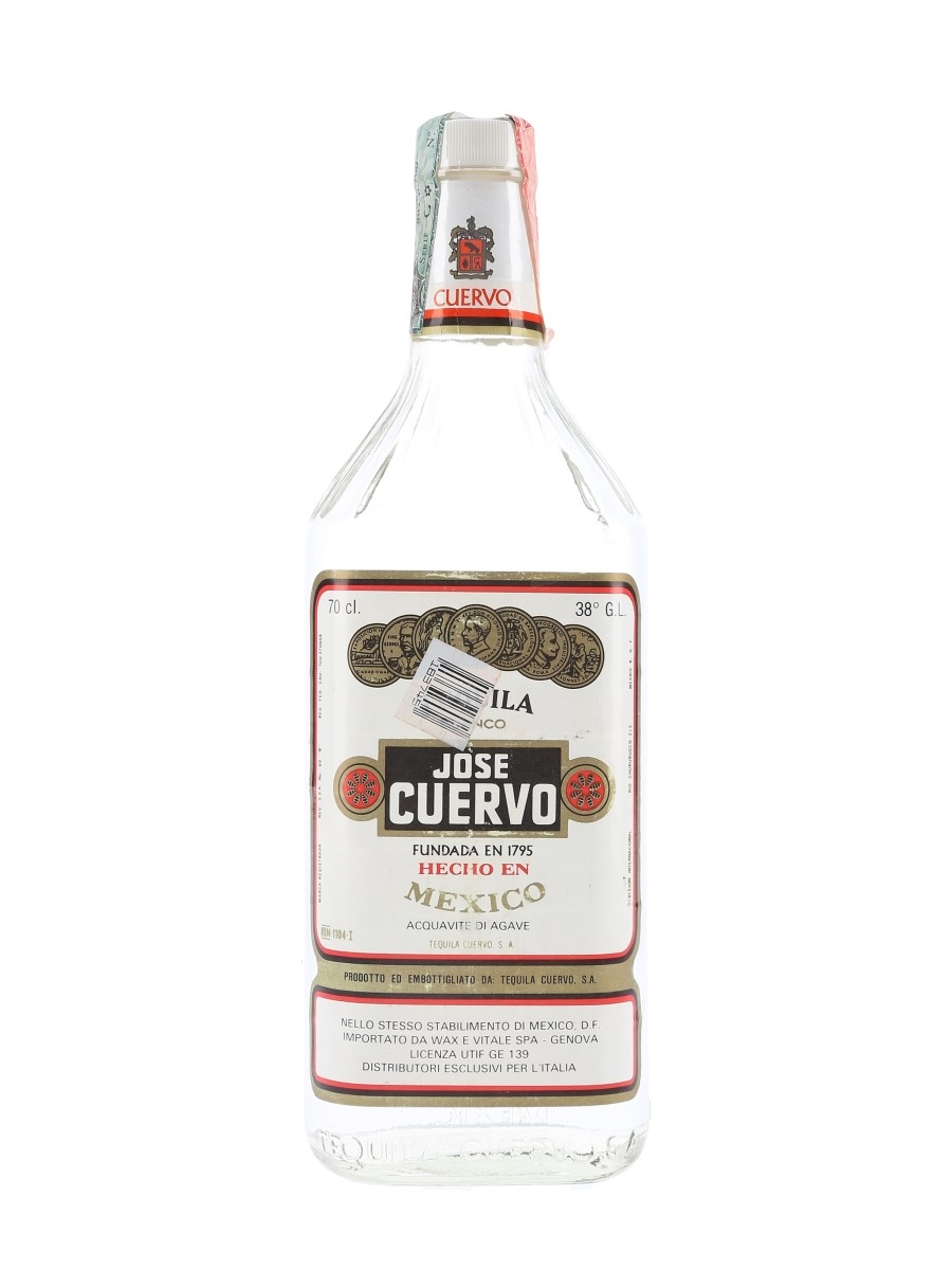 Jose Cuervo Blanco Bottled 1990s - Wax & Vitale 70cl / 38%