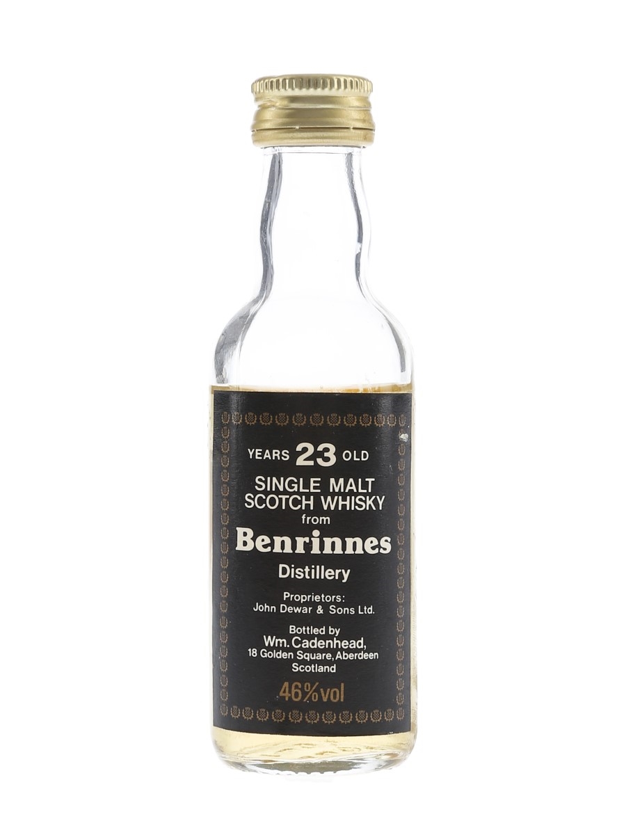 Benrinnes 23 Year Old Bottled 1980s - Cadenhead's 5cl / 46%