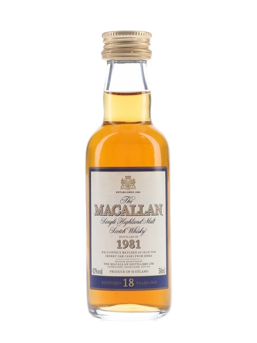 Macallan 1981 18 Year Old  5cl / 43%