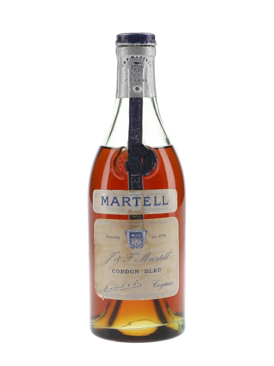 Martell Cordon Bleu Spring Cap Bottled 1950s 35cl