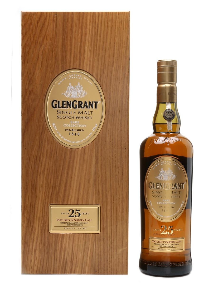 Glen Grant 25 Years Old Travel Retail 800 Bottles Only 70cl
