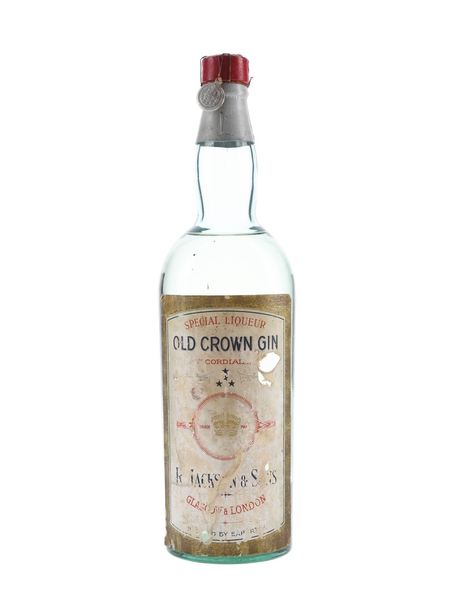 Jackson & Sons Old Crown Gin Bottled 1933-1944 75cl / 48%