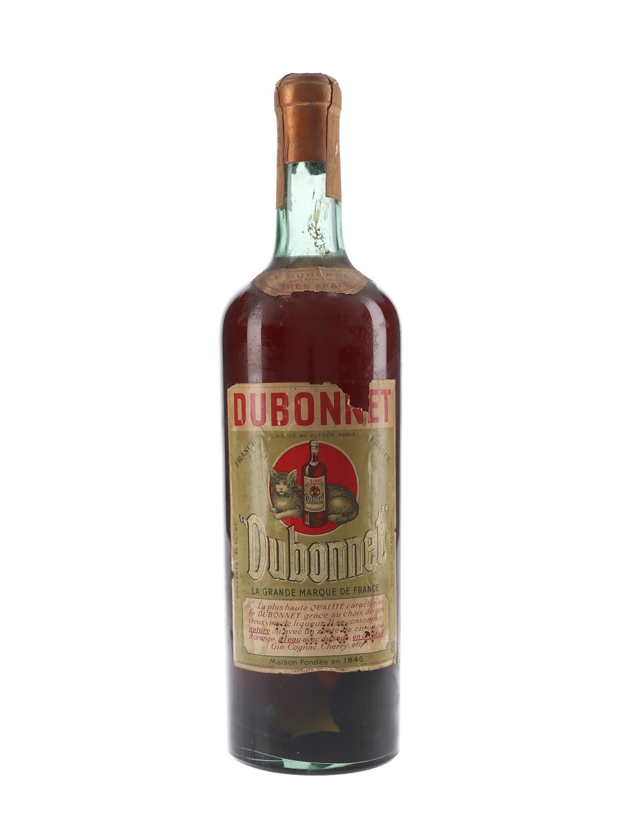 Dubonnet Wine Aperitif Bottled 1950s 100cl / 18%
