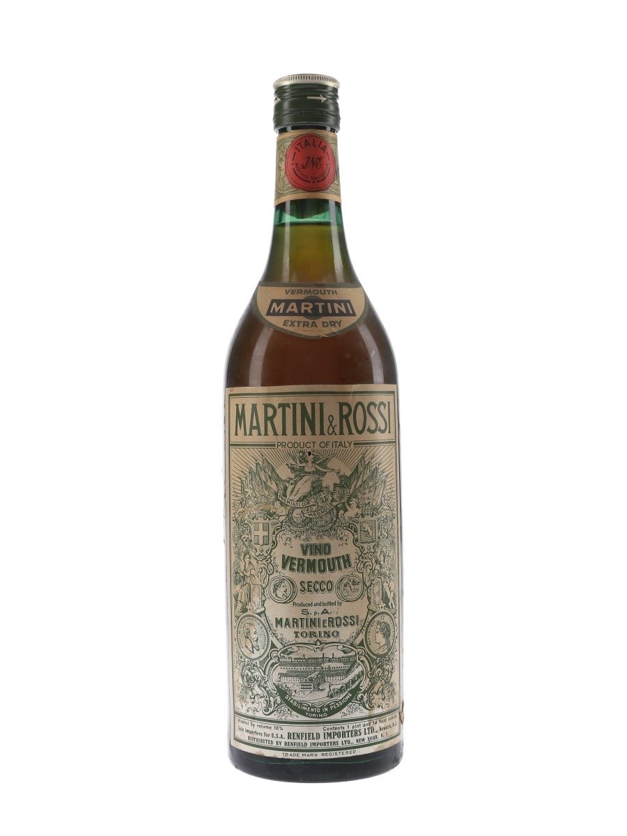 Martini Extra Dry Bottled 1950s-1960s 100cl / 18%