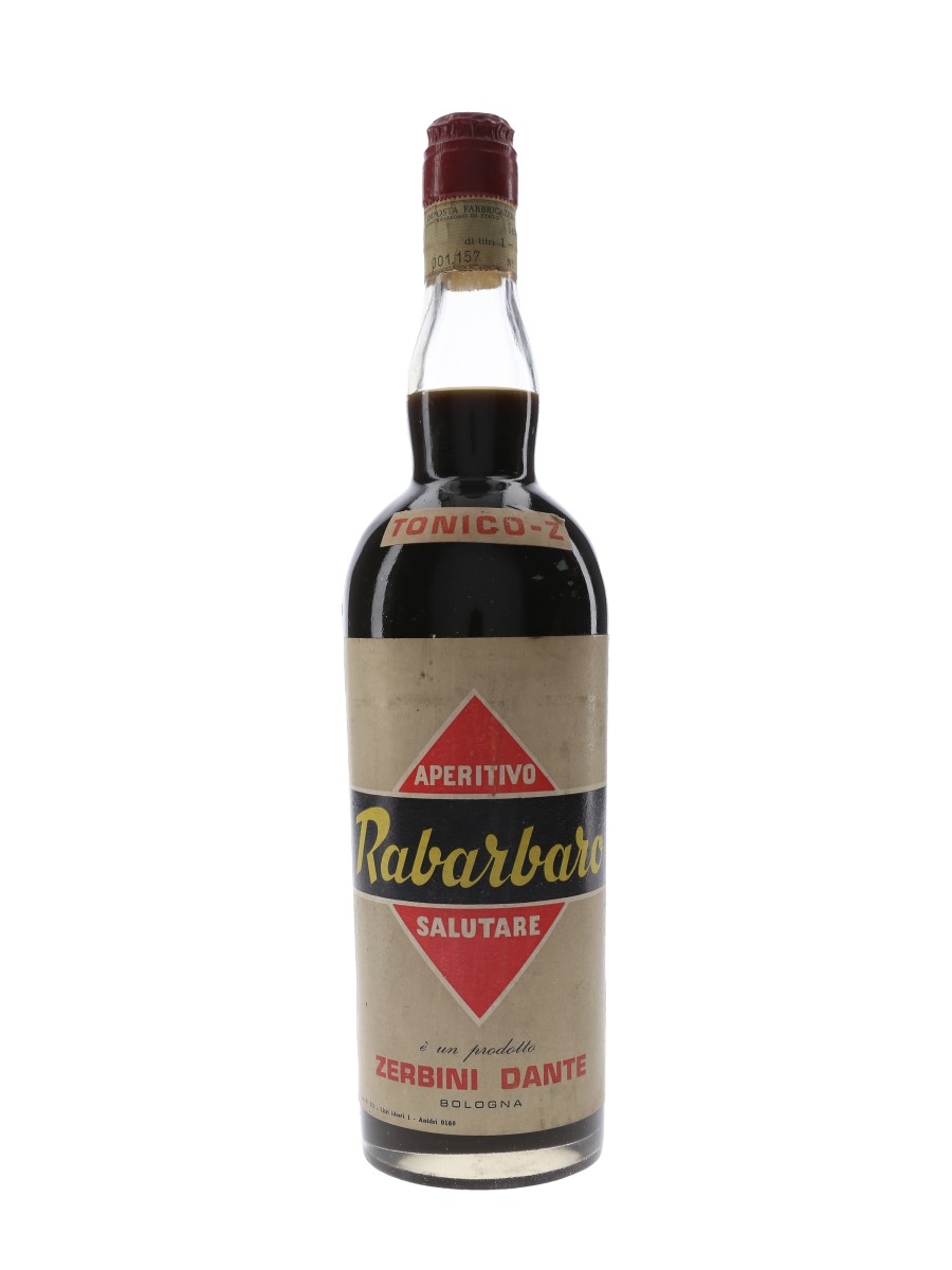 Tonico Z Rabarbaro Aperitivo Bottled 1950s 100cl