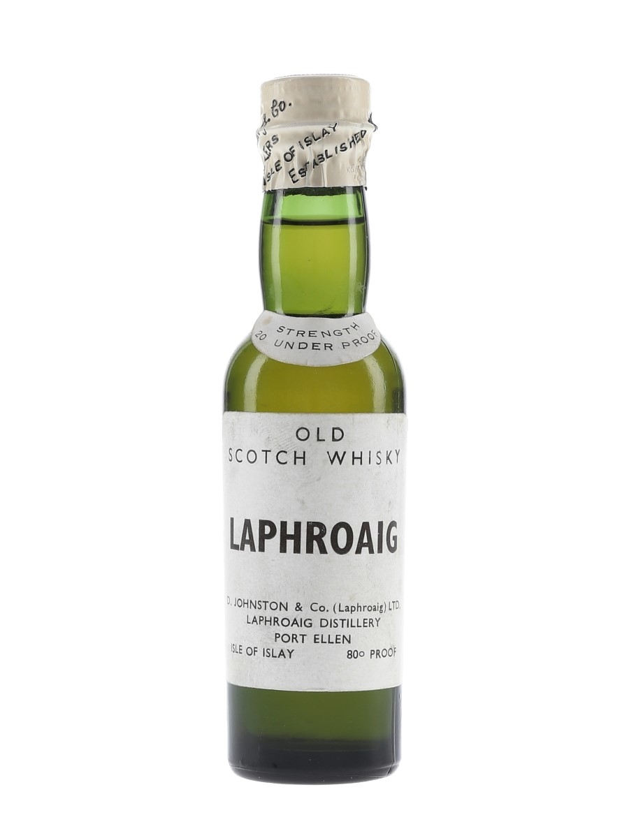 Laphroaig Old Scotch Whisky Bottled 1950s 5cl / 46%