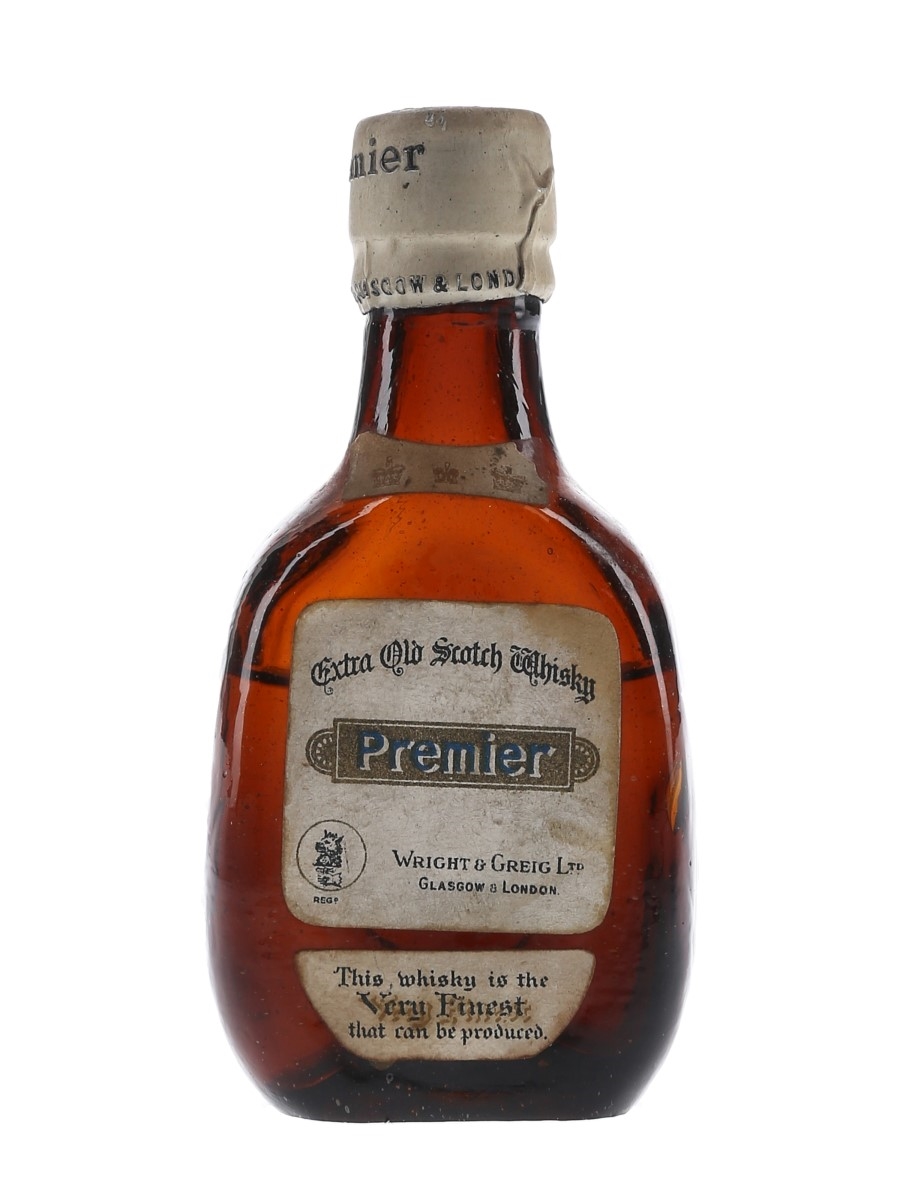Wright & Greig Premier Bottled 1920s-1930s 5cl