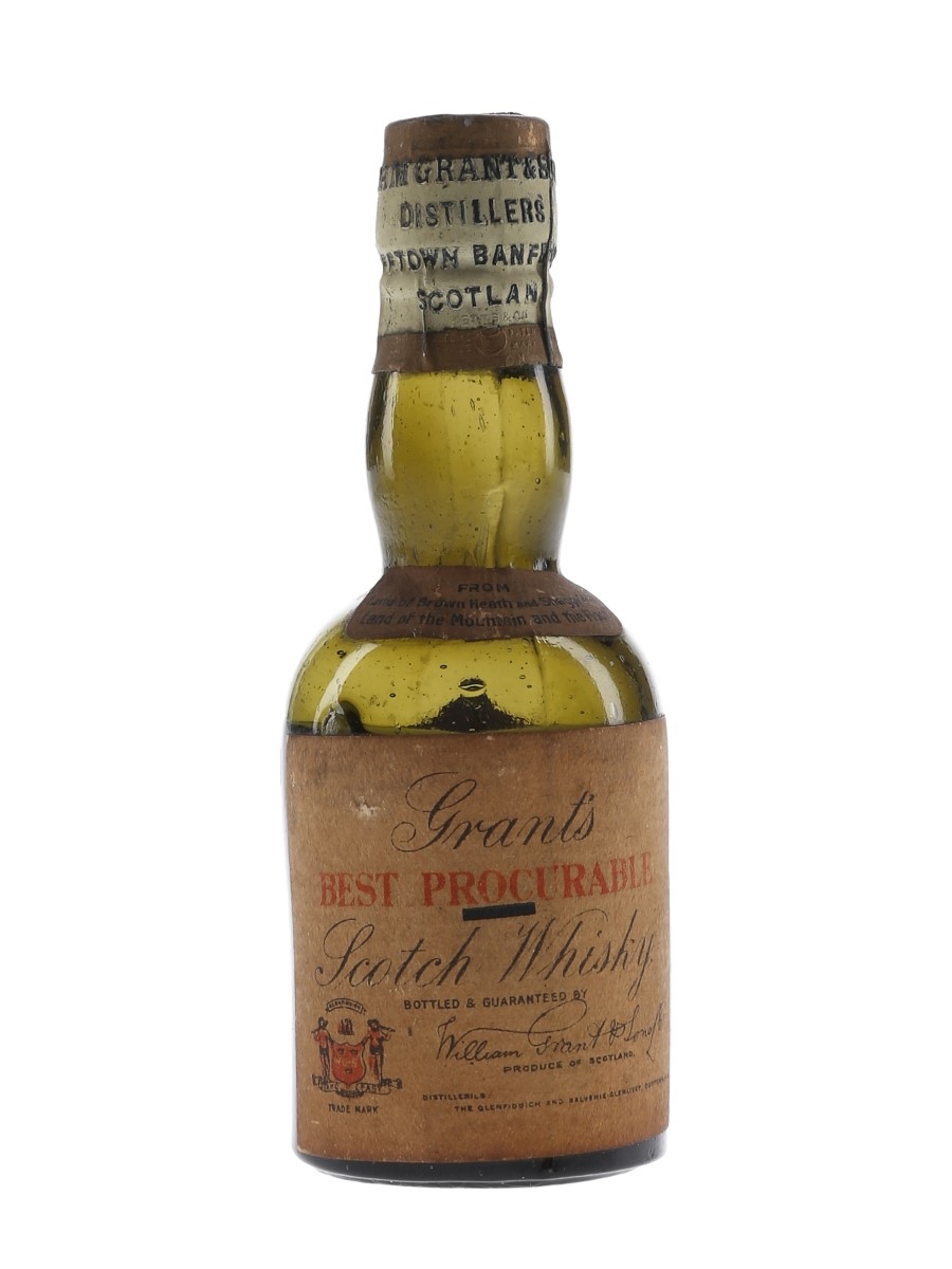 Grant's Best Procurable Bottled 1930s-1940s 5cl