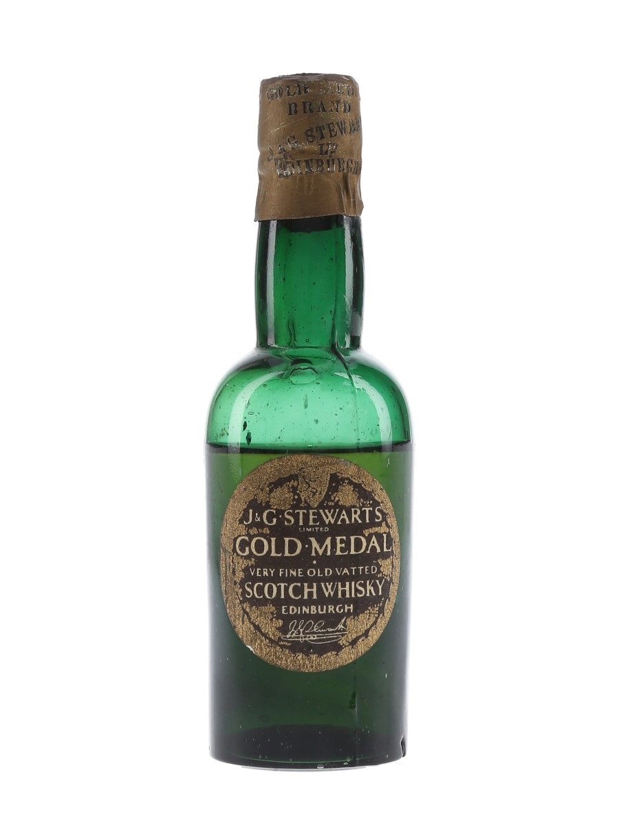 J & G Stewarts Gold Medal Bottled 1920s-1930s 5cl