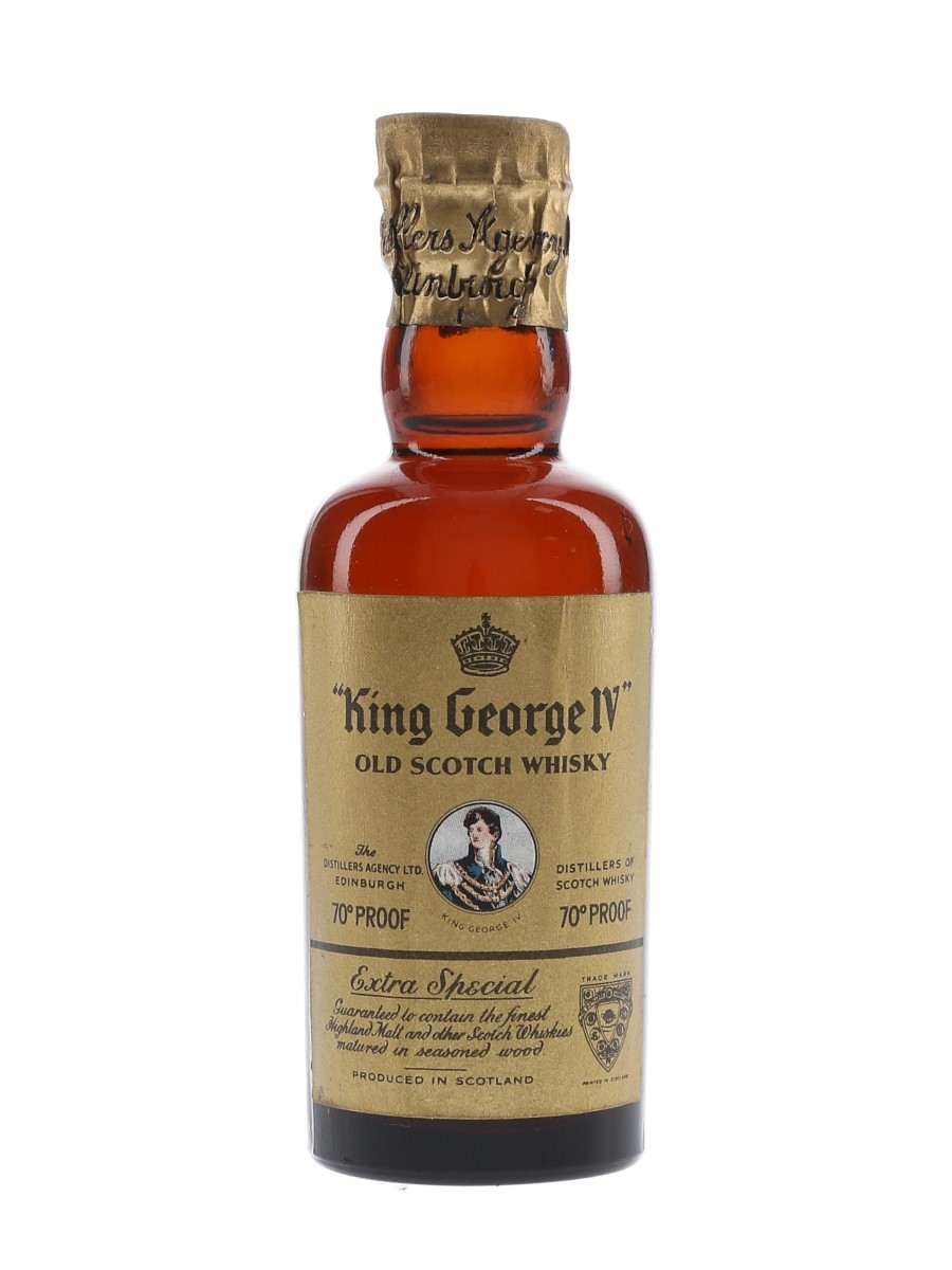 King George IV Spring Cap Bottled 1950s 5cl / 40%