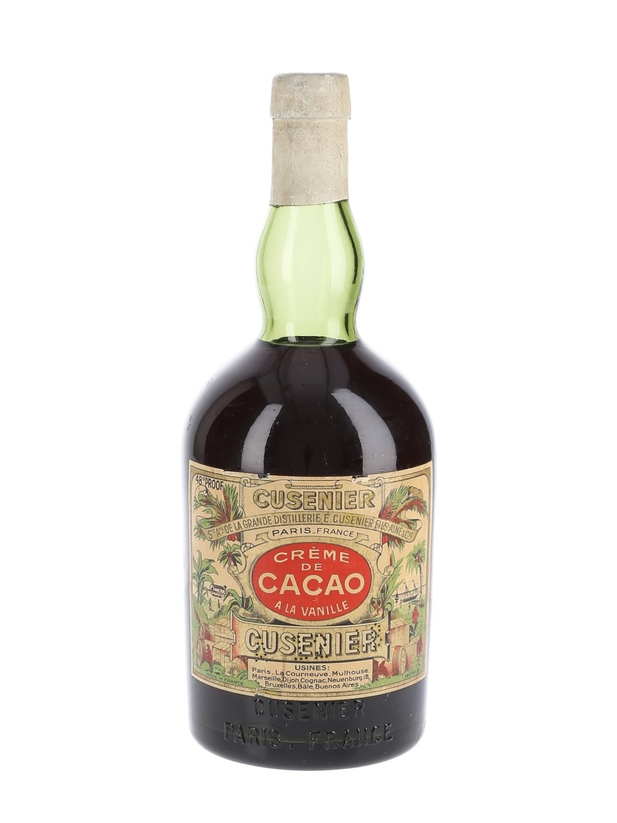 Cusenier Creme De Cacao A La Vanille Bottled 1940s-1950s 75cl