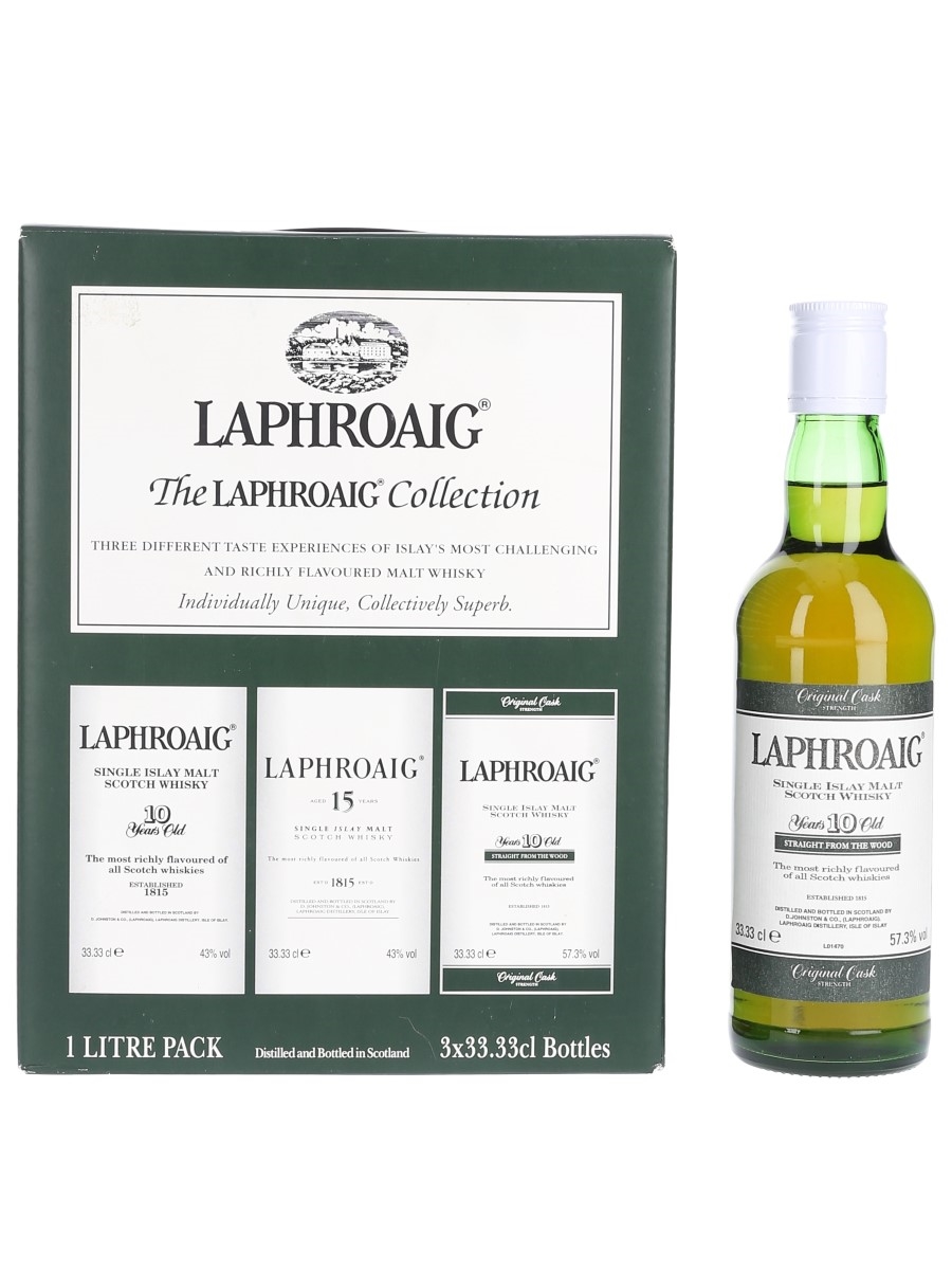 Laphroaig Collection Laphroaig 10 Year Old Straight From The Wood - Bottled 1990s 33.33cl / 57.3%