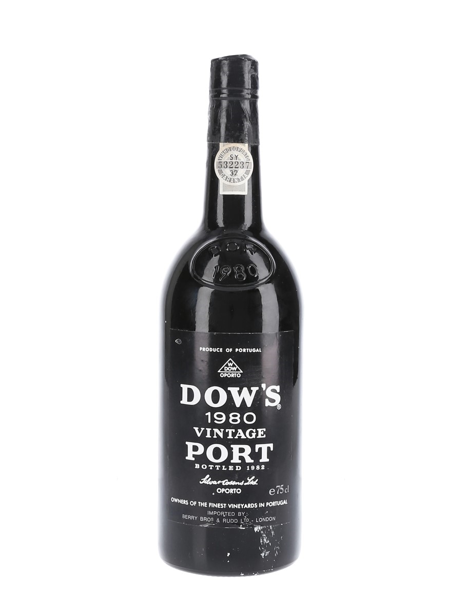 Dow's 1980 Vintage Port Bottled 1982 - Berry Bros & Rudd 75cl