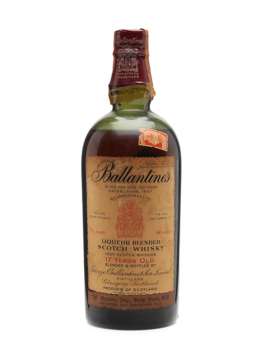 Ballantine's 17 Year Old Bottled 1940s 75cl / 43%