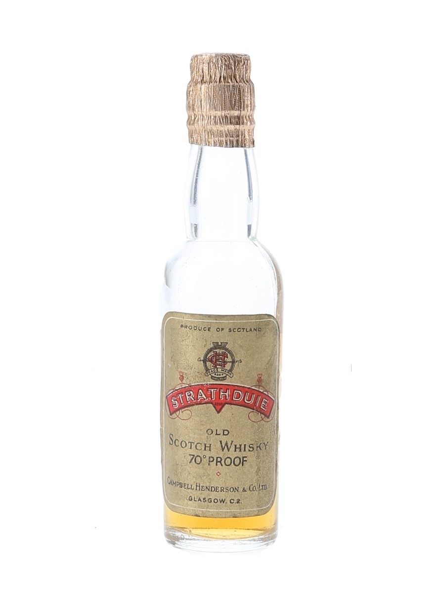 Strathduie Old Scotch Whisky Bottled 1950s - Campbell, Henderson & Co. 5cl / 40%