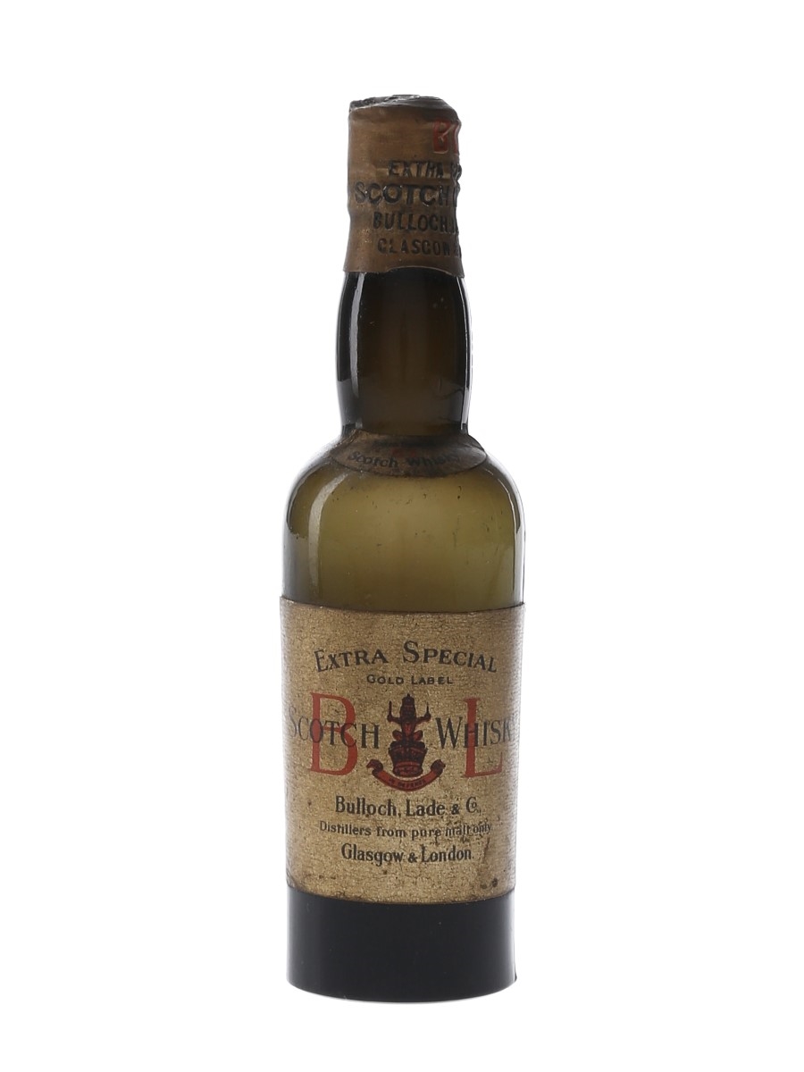 Bulloch Lade Extra Special Gold Label Bottled 1920s-1930s 5cl