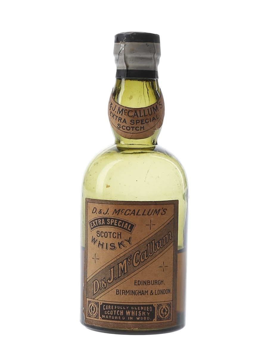 D & J McCallum's Extra Special Bottled 1930s 5cl