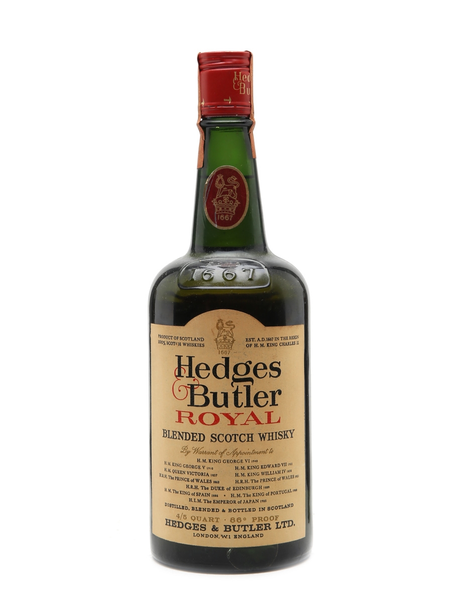 Hedges & Butler Royal Bottled 1940s 75cl