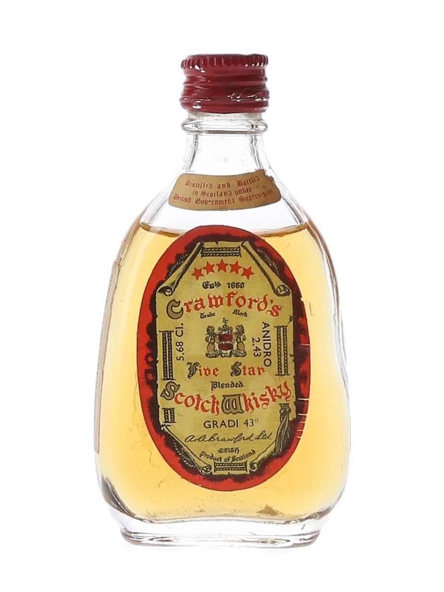 Crawford's Five Star Bottled 1960s 5.7cl / 43%