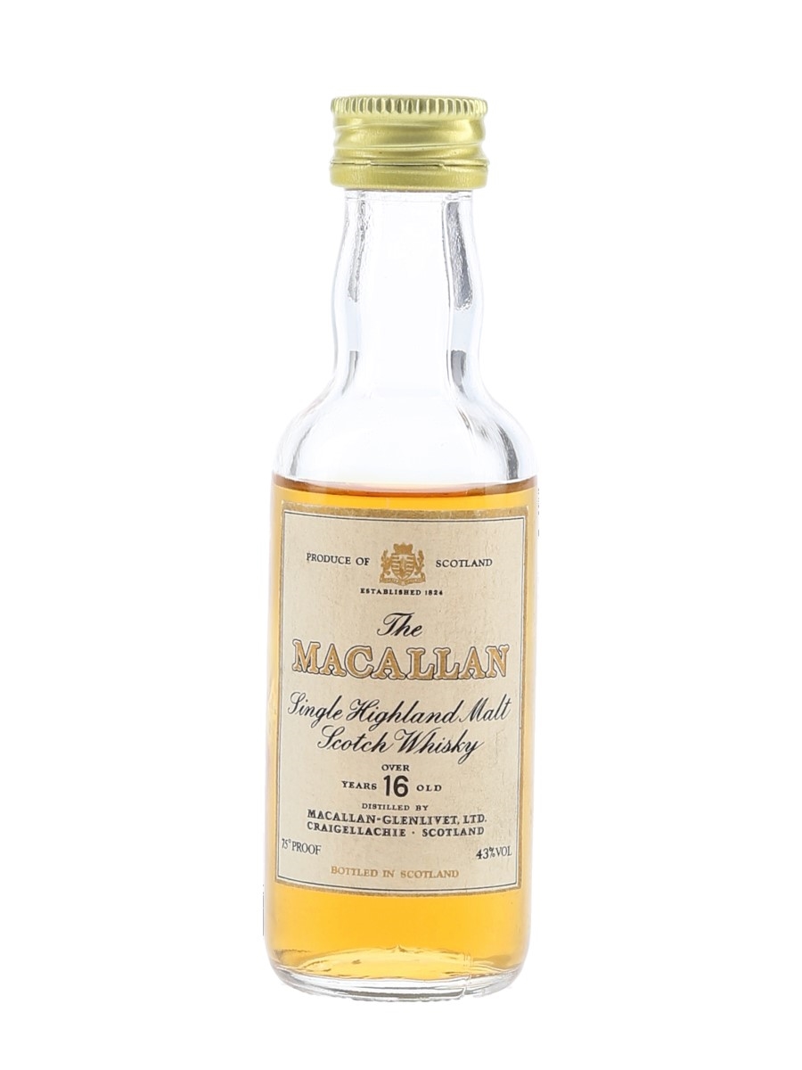 Macallan 16 Year old Bottled 1980s 4.6cl / 43%