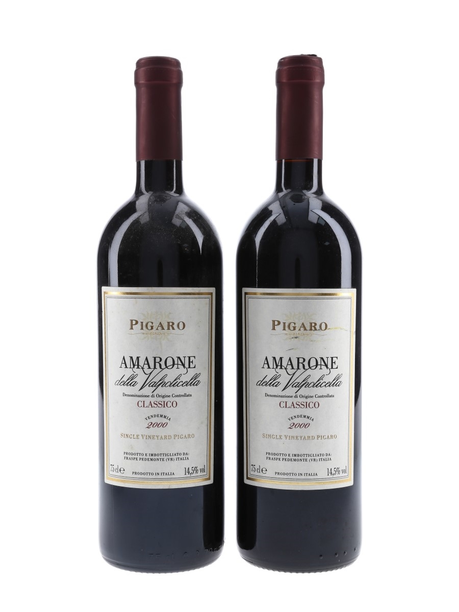 Pigaro Amarone Della Valpolicella Classico 2000 Single Vineyard 2 x 75cl / 14.5%