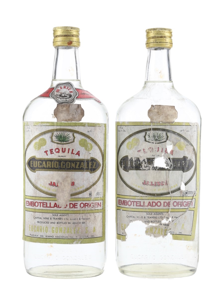 Eucario Gonzalez Tequila Bottled 1970s 2 x 70cl / 38%