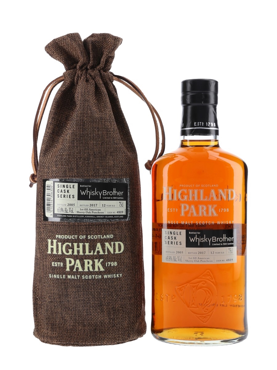 Highland Park 2005 12 Year Old Bottled 2017 - Whisky Brother 75cl / 65.8%