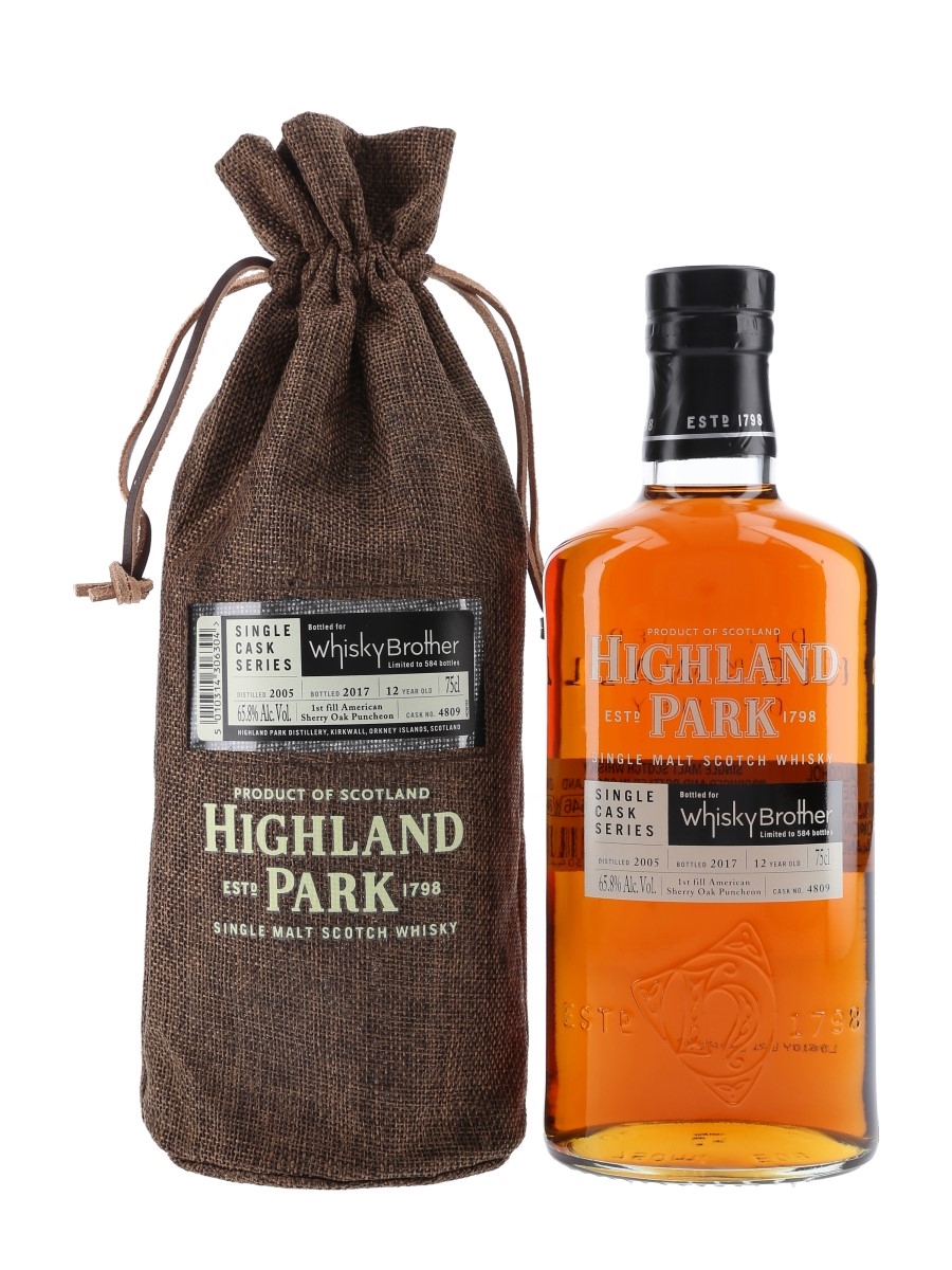 Highland Park 2005 12 Year Old Bottled 2017 - Whisky Brother 75cl / 65.8%