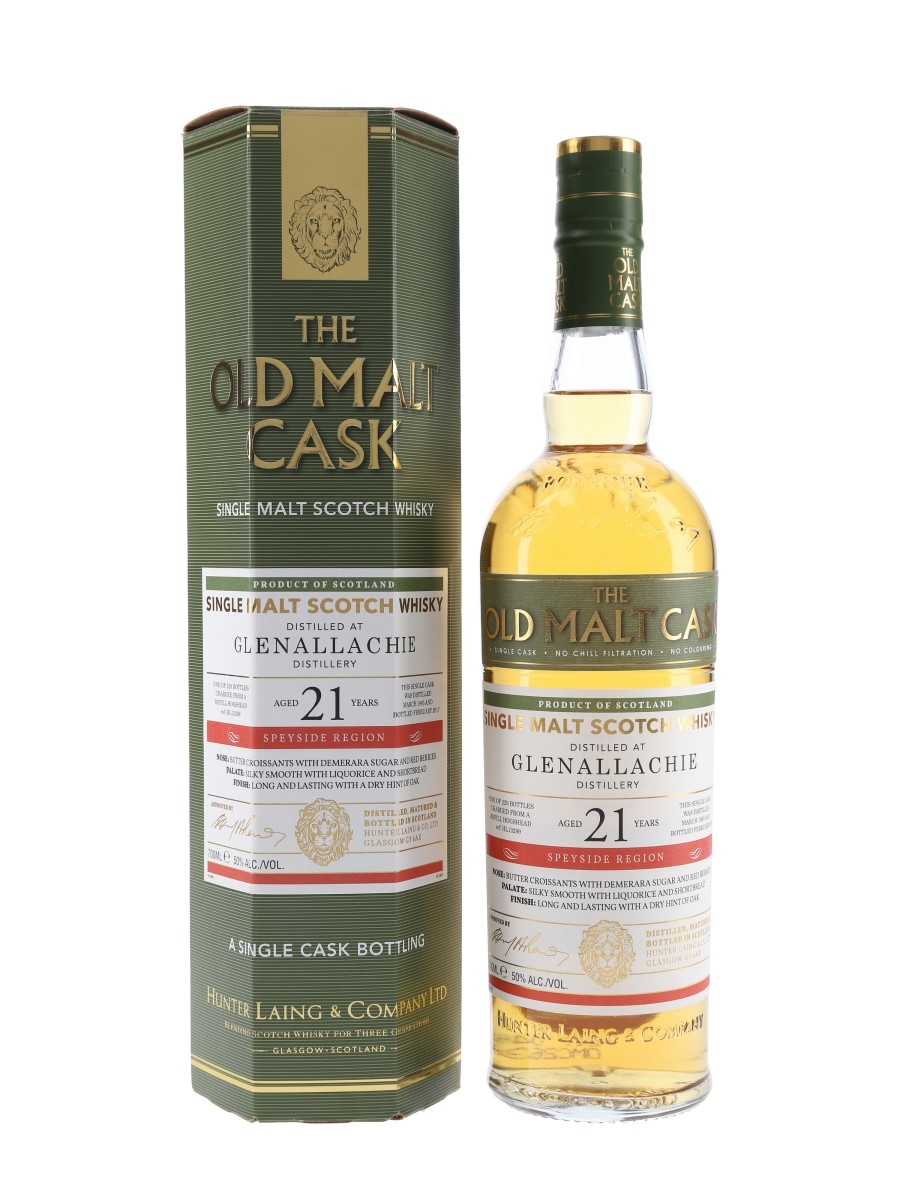 Glenallachie 1995 21 Year Old The Old Malt Cask Bottled 2017 - Hunter Laing 70cl / 50%