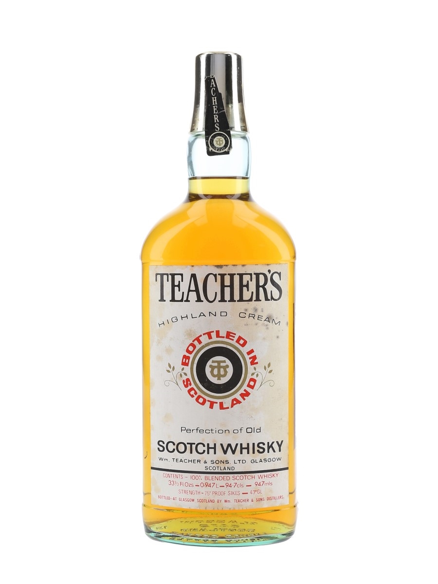 Teacher's Highland Cream Bottled 1960s-1970s 94.7cl / 43%