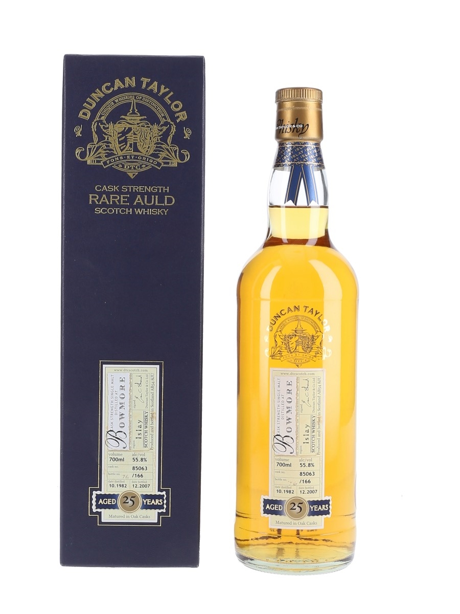 Bowmore 1982 25 Year Old Cask #85063 Duncan Taylor Rare Auld 70cl / 55.8%