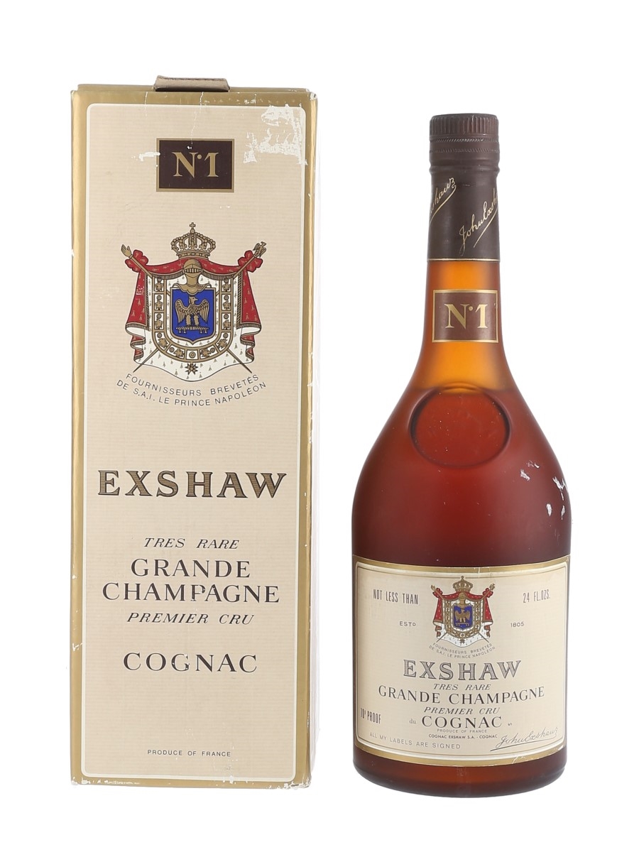 Exshaw No.1 Grande Champagne Cognac Bottled 1970s 68cl / 40%
