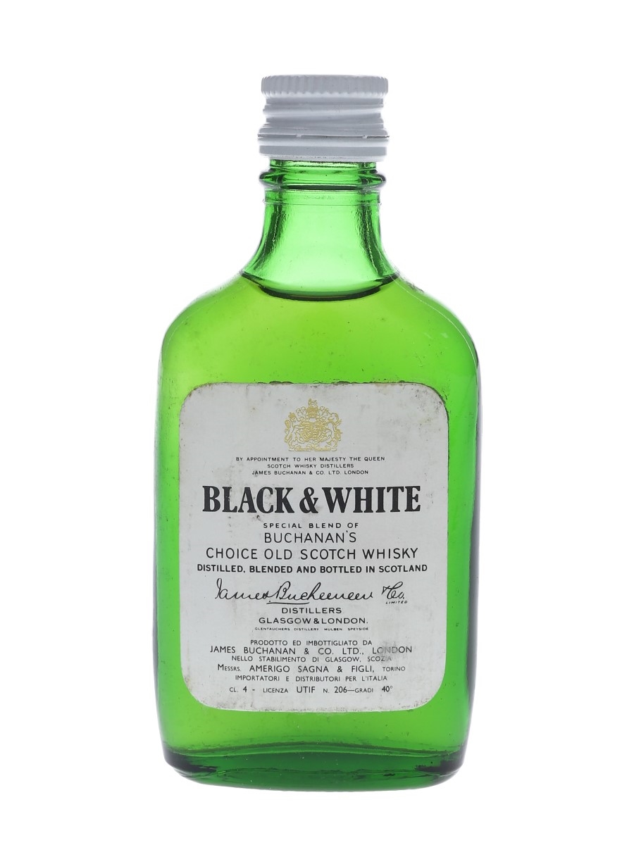 Buchanan's Black & White Bottled 1970s - Amerigo Sagna 4cl / 40%