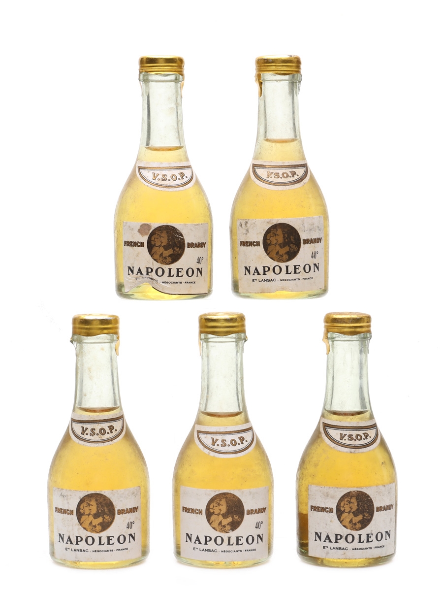 Lansac Napoleon VSOP Bottled 1970s 5 x 3cl / 40%