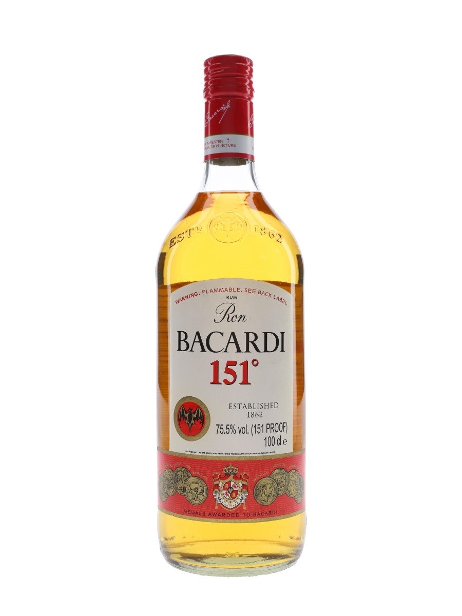 Oct 14, 2020 · bacardi 151 (75.5% alcohol) with alcohol content as high as 75.5% abv, the bottle of 151 comes with a stainless steel fire arrestor/flame trap vouching for its potency. Barcardi 151 : Bacardi 151 Lot 69114 Buy Sell Spirits Online
