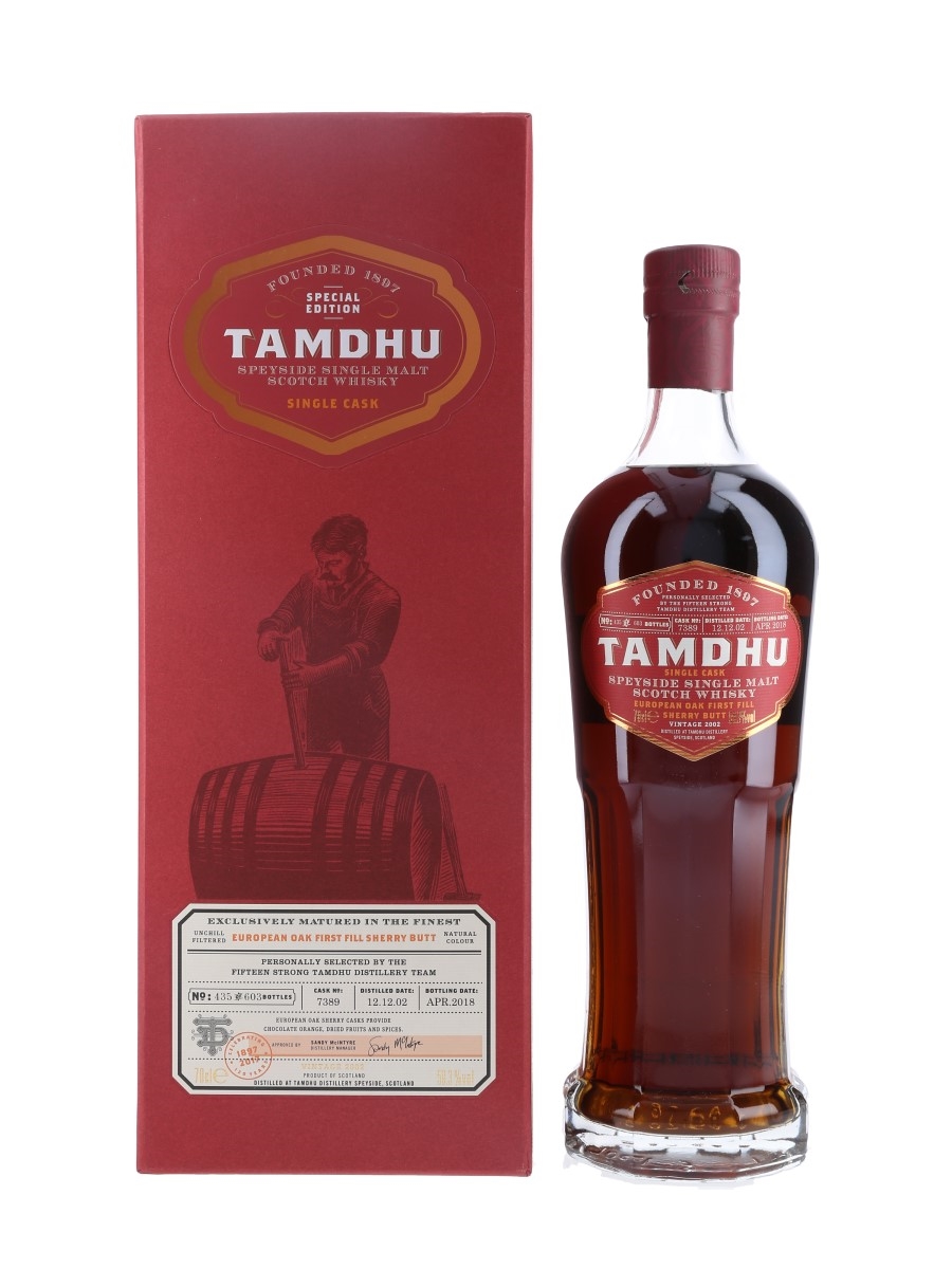 Tamdhu 2002 Single Cask #7389 Bottled 2018 - 120th Anniversary 70cl / 59.3%