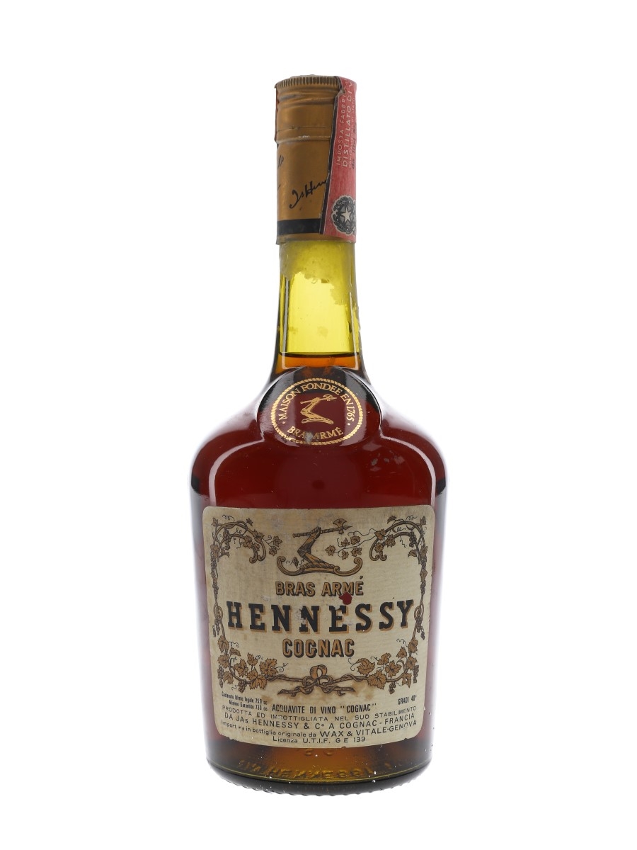 Hennessy Bras Arme Bottled 1970s - Wax & Vitale 75cl / 40%