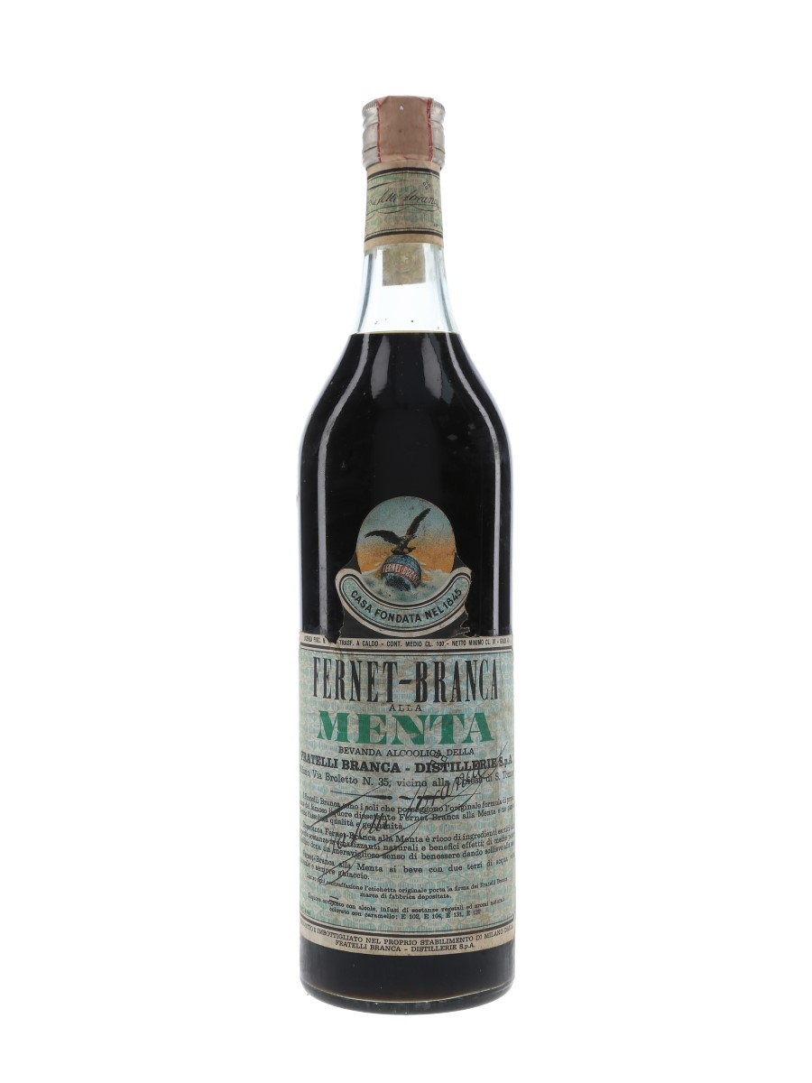 Fernet Branca Alla Menta Bottled 1968 100cl / 40%