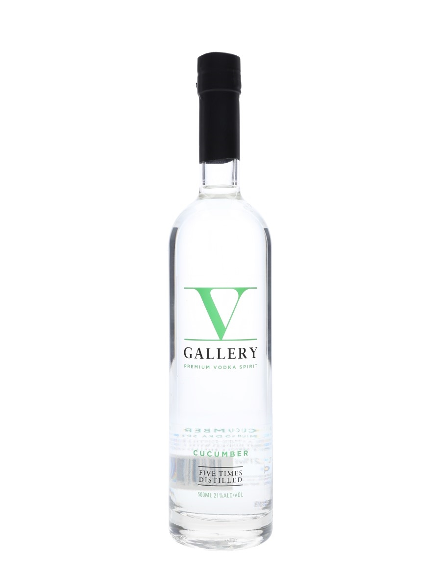 V Gallery Cucumber Premium Vodka Spirit  50cl / 21%