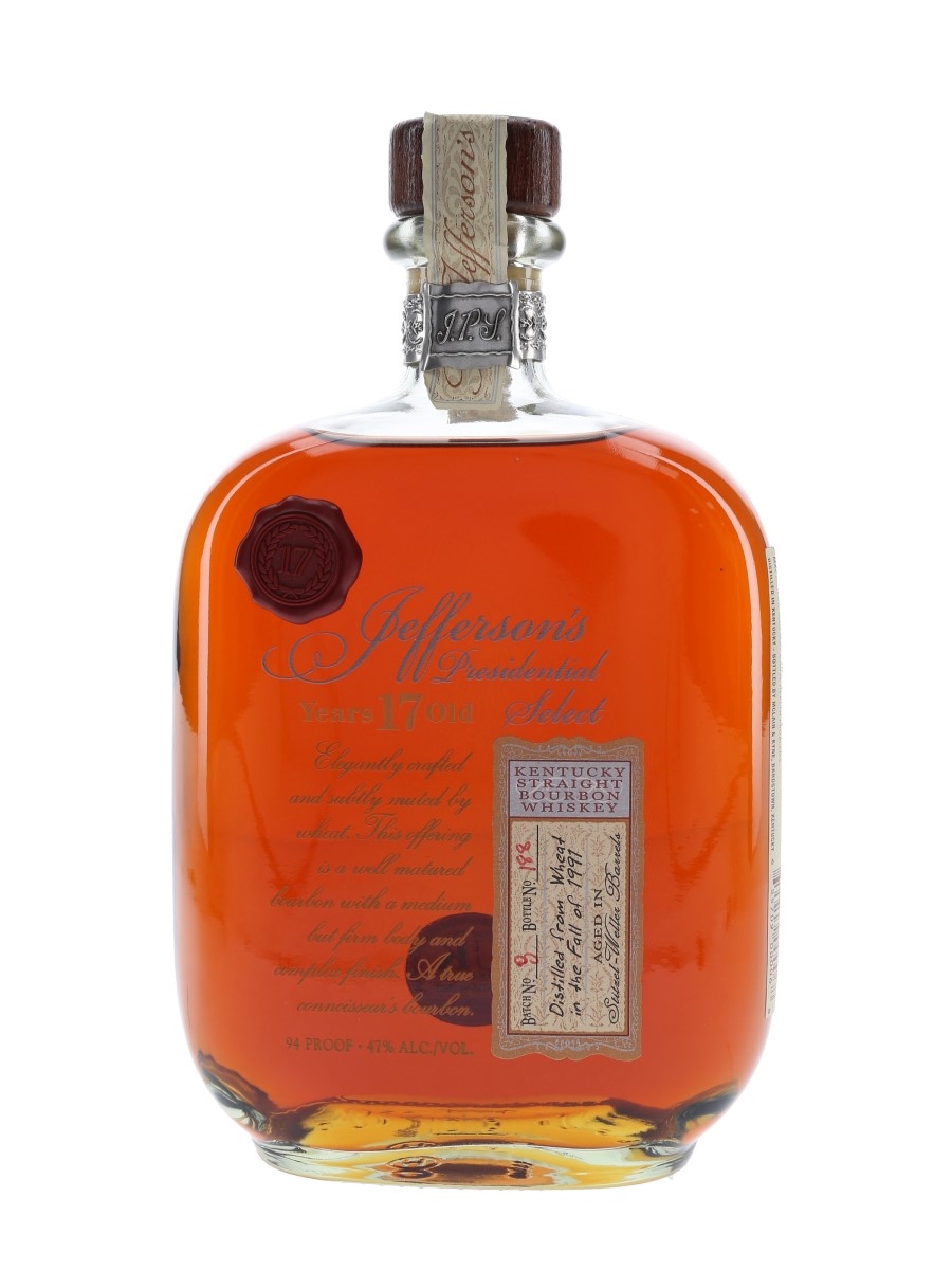 Jefferson's Presidential Select 1991 17 Year Old 75cl / 47%