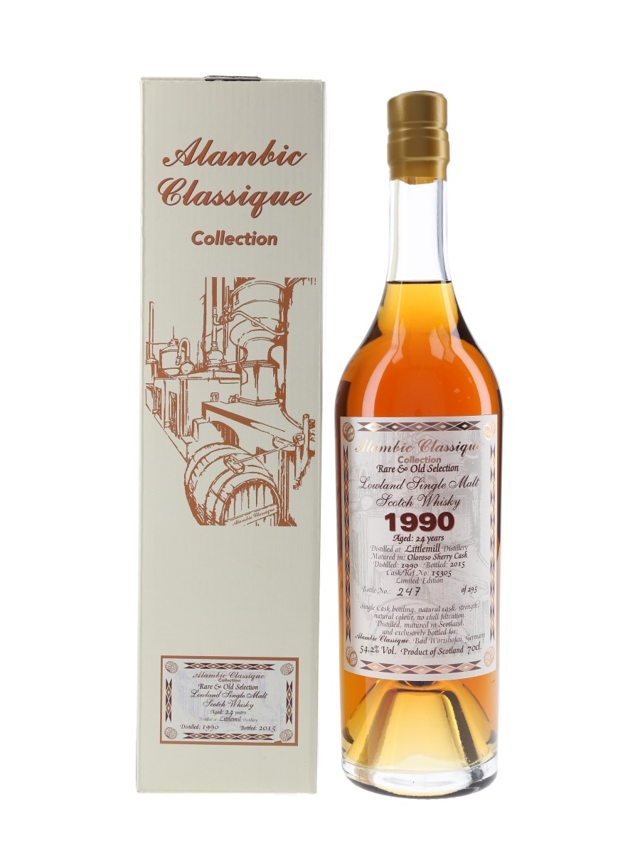 Littlemill 1990 24 Year Old Bottled 2015 - Alambic Classique 70cl / 54.2%