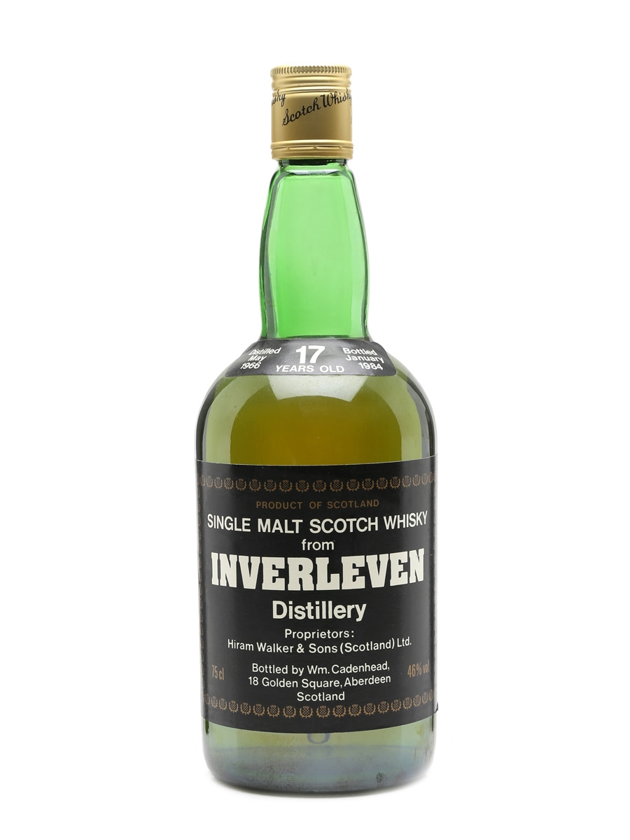 Inverleven 1966 17 Years Old Bottled 1984 - Cadenhead's 'Dumpy' 75cl